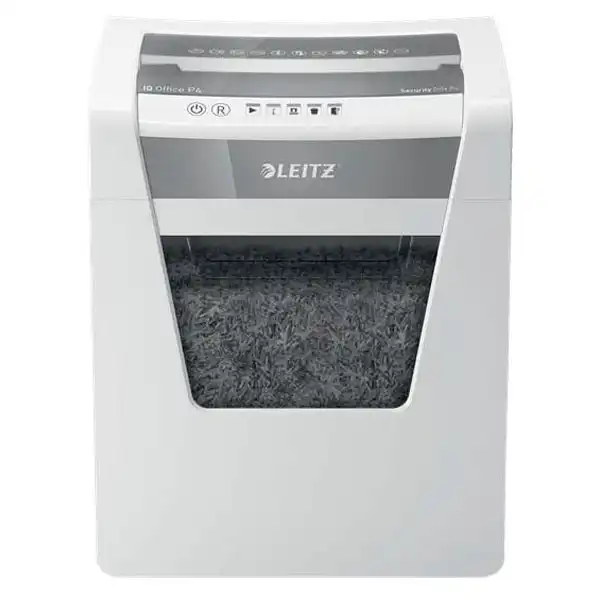 DESTRUCTORA LEITZ IQ OFFICE P4BLANCO/PLATA 80030000 DESTRUCTORA LEITZ IQ OFFICE P4BLANCO/PLATA 80030000