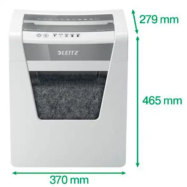 DESTRUCTORA LEITZ IQ OFFICE P4BLANCO/PLATA 80030000 DESTRUCTORA LEITZ IQ OFFICE P4BLANCO/PLATA 80030000