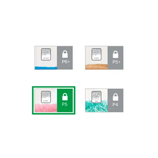 DESTRUCTORA LEITZ IQ OFFICE PRO P5 BLANCO/PLATA 80050000