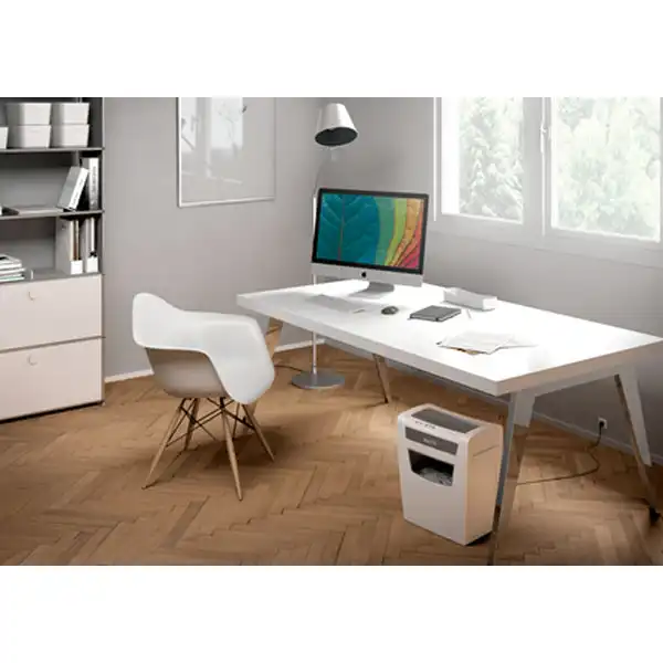 Destructora Leitz IQ Home Office P4, blanco/plata 80090000