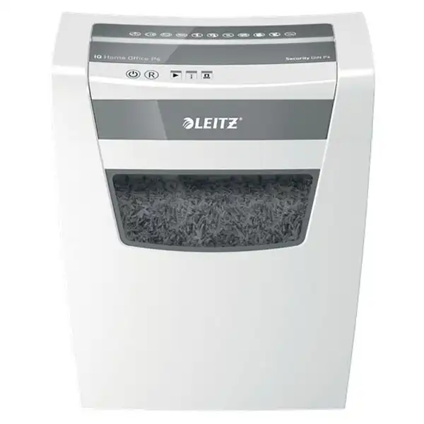 Destructora Leitz IQ Home Office P4, blanco/plata 80090000