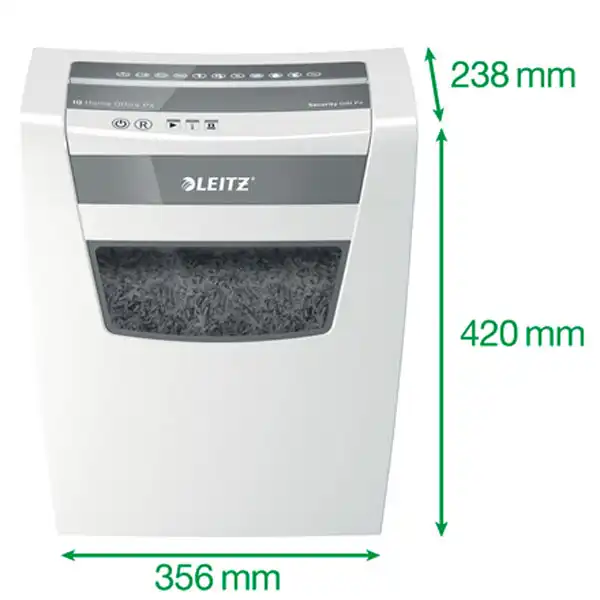 Destructora Leitz IQ Home Office P4, blanco/plata 80090000