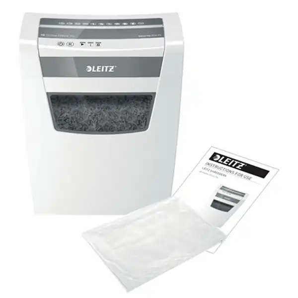 Destructora Leitz IQ Home Office P4, blanco/plata 80090000