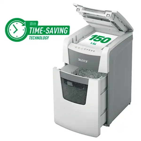 DESTRUCTORA IQ AUTO+ OFFICE 150 P5 BLANCA LEITZ 80140000 DESTRUCTORA IQ AUTO+ OFFICE 150 P5 BLANCA LEITZ 80140000