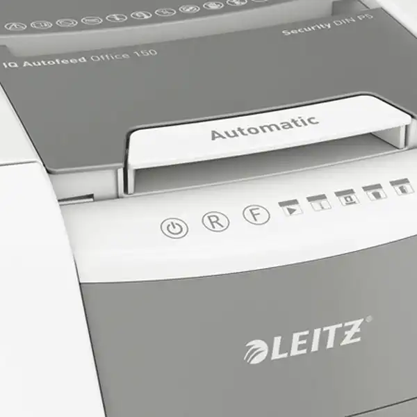 DESTRUCTORA IQ AUTO+ OFFICE 150 P5 BLANCA LEITZ 80140000 DESTRUCTORA IQ AUTO+ OFFICE 150 P5 BLANCA LEITZ 80140000