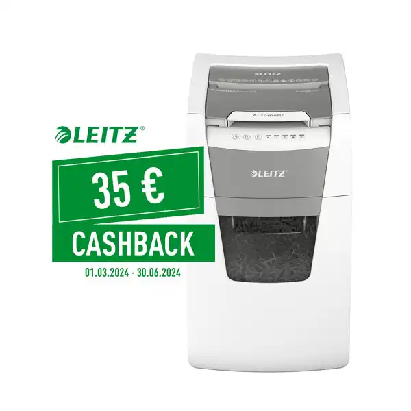 DESTRUCTORA IQ AUTO+ OFFICE 150 P5 BLANCA LEITZ 80140000 DESTRUCTORA IQ AUTO+ OFFICE 150 P5 BLANCA LEITZ 80140000