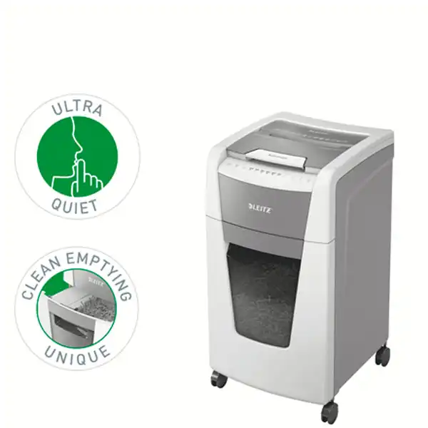 DESTRUCTORA IQ AUTO+ OFFICE 300 P5 BLANCA LEITZ 80160000 DESTRUCTORA IQ AUTO+ OFFICE 300 P5 BLANCA LEITZ 80160000