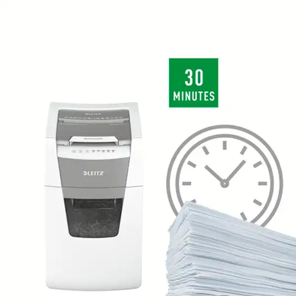 DESTRUCTORA IQ AUTO+ OFFICE PRO 600 P4 BLANCA LEITZ 80170000
