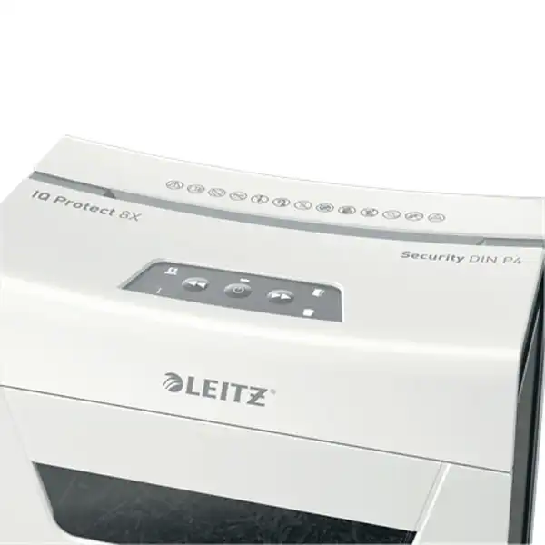 DESTRUCTORA IQ PROTECT 8 P4 BLANCO/PLATA LEITZ 80910000 DESTRUCTORA IQ PROTECT 8 P4 BLANCO/PLATA LEITZ 80910000