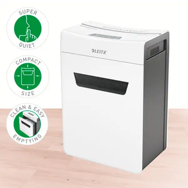 DESTRUCTORA IQ PROTECT 6 P5 BLANCO/PLATA LEITZ 80950000
