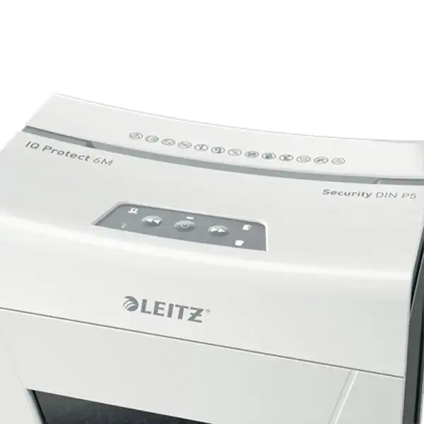 DESTRUCTORA IQ PROTECT 6 P5 BLANCO/PLATA LEITZ 80950000