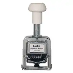 SELLO NUMERADOR AUTOMATICO 5MM 6 BANDAS FOSKA ZS506 35928 SELLO NUMERADOR AUTOMATICO 5MM 6 BANDAS FOSKA ZS506 35928