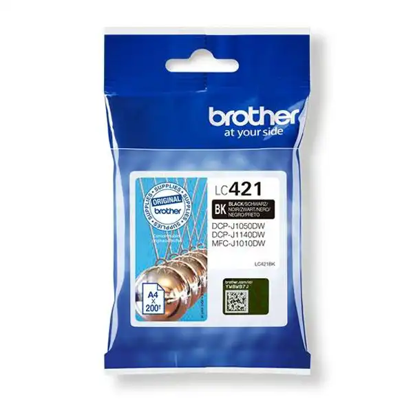BROTHER LC421C (LC421C) TINTA ORIGINAL CYAN 43655 BROTHER LC421C (LC421C) TINTA ORIGINAL CYAN 43655