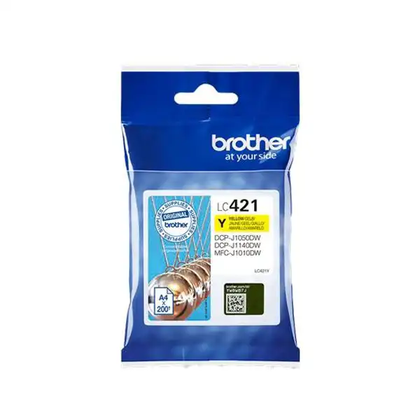 BROTHER LC421Y (LC421Y) TINTA ORIGINAL AMARILLO 43658 BROTHER LC421Y (LC421Y) TINTA ORIGINAL AMARILLO 43658