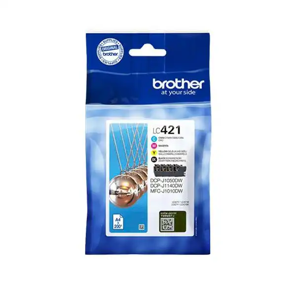 BROTHER LC421VAL (LC421VAL) TINTA ORIGINAL CUATRICOLOR 43662 BROTHER LC421VAL (LC421VAL) TINTA ORIGINAL CUATRICOLOR 43662