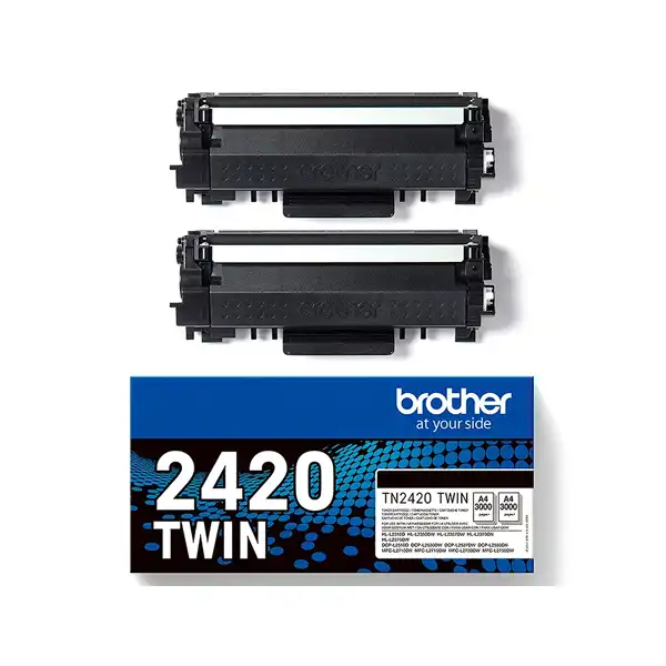 BROTHER TN2420TWIN (TN2420TWIN) TONER ORIGINAL NEGRO 50175 BROTHER TN2420TWIN (TN2420TWIN) TONER ORIGINAL NEGRO 50175