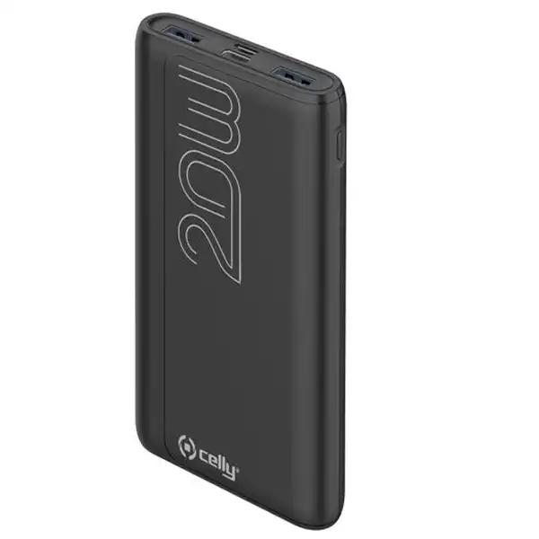 CELLY CARGADOR POWER BANK 20K MAH 2USB - 1USB-C NEGRO PBPD20000EVOBK 54340 CELLY CARGADOR POWER BANK 20K MAH 2USB - 1USB-C NEGRO PBPD20000EVOBK 54340