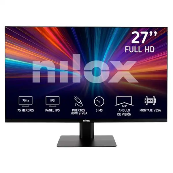 NILOX MONITOR DESKTOP 27 FHD IPS 75HZ 16:9 HDMI/VGA NXM27FHD11 56553 NILOX MONITOR DESKTOP 27 FHD IPS 75HZ 16:9 HDMI/VGA NXM27FHD11 56553