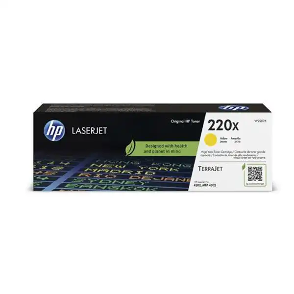 HP 220X (W2202X) TONER ORIGINAL Amarillo 56704 HP 220X (W2202X) TONER ORIGINAL Amarillo 56704