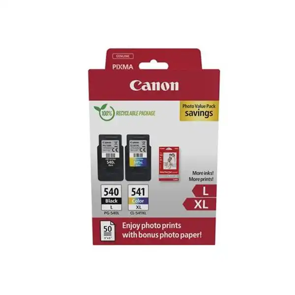 CANON PG540L+CL541XL (5224B012) TINTA ORIGINAL CUATRICOLOR 58105 CANON PG540L+CL541XL (5224B012) TINTA ORIGINAL CUATRICOLOR 58105