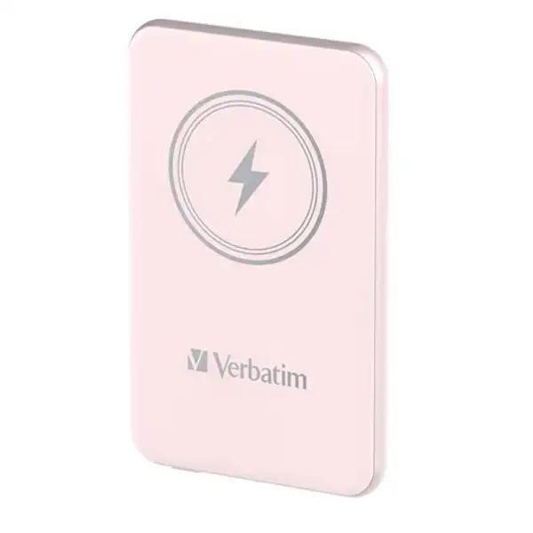 VERBATIM CARGADOR INALAMBRICO POWER BANK 5K MAH 1XUSB-C ROSA 58109 VERBATIM CARGADOR INALAMBRICO POWER BANK 5K MAH 1XUSB-C ROSA 58109