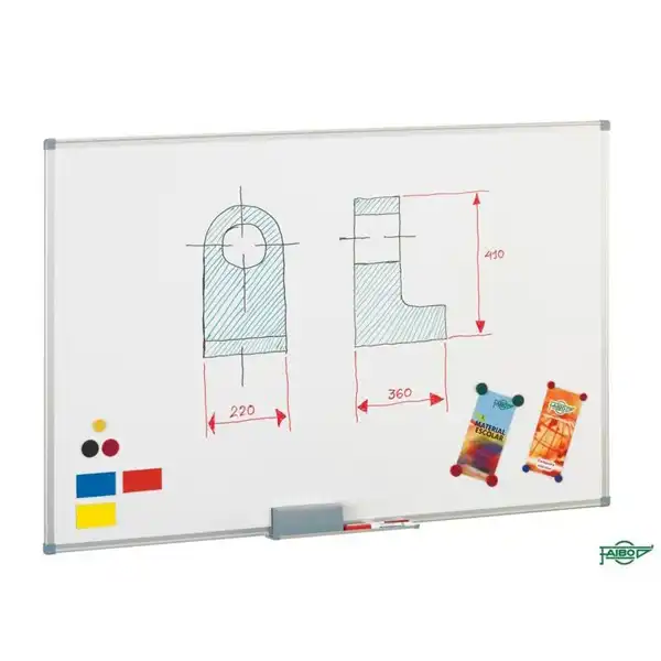 PIZARRA BLANCA METALICA FAIBO MARCO ALUMINIO 120X200 CM (840-5) PIZARRA BLANCA METALICA FAIBO MARCO ALUMINIO 120X200 CM (840-5)