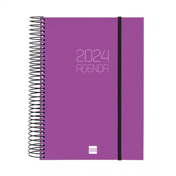 AGENDA ESPIRAL FINOCAM OPAQUE DP E10 155X212 MM MORADO 2024 CATALAN 742942724 AGENDA ESPIRAL FINOCAM OPAQUE DP E10 155X212 MM MORADO 2024 CATALAN 742942724
