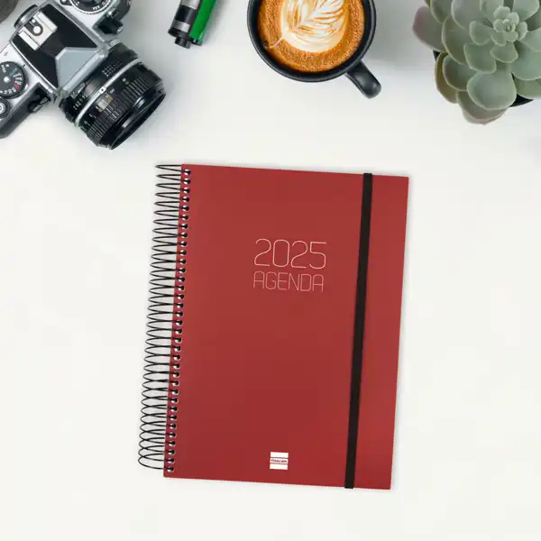 AGENDA ESPIRAL FINOCAM OPAQUE DP E10 155X212 MM BURDEOS CATALAN 742947425 AGENDA ESPIRAL FINOCAM OPAQUE DP E10 155X212 MM BURDEOS CATALAN 742947425