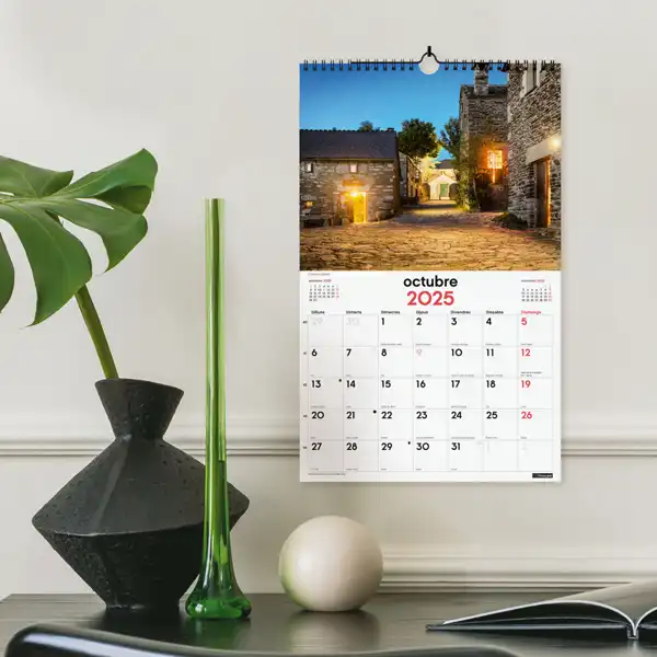 CALENDARIO PARED FINOCAM ESPIRAL CAMI 250X400 MM CATALAN 780565125 CALENDARIO PARED FINOCAM ESPIRAL CAMI 250X400 MM CATALAN 780565125