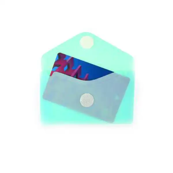 SOBRE V-LOCK TAMAÑO TARJETAS DE VISITA BLUSH PASTEL (90605)
