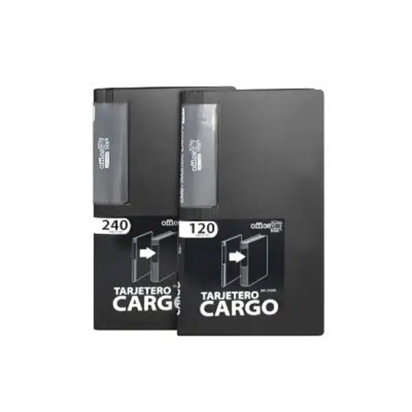 TARJETERO CARGO 120 TARJETAS NEGRO OFFICE BOX 23268 TARJETERO CARGO 120 TARJETAS NEGRO OFFICE BOX 23268