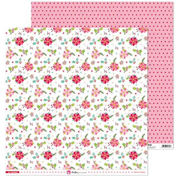 PAPEL ESTAMPADO NAVIDAD FLORES SCRAPBOOKING 30,5X30,5 GRAFOPLAS 37018670 PAPEL ESTAMPADO NAVIDAD FLORES SCRAPBOOKING 30,5X30,5 GRAFOPLAS 37018670