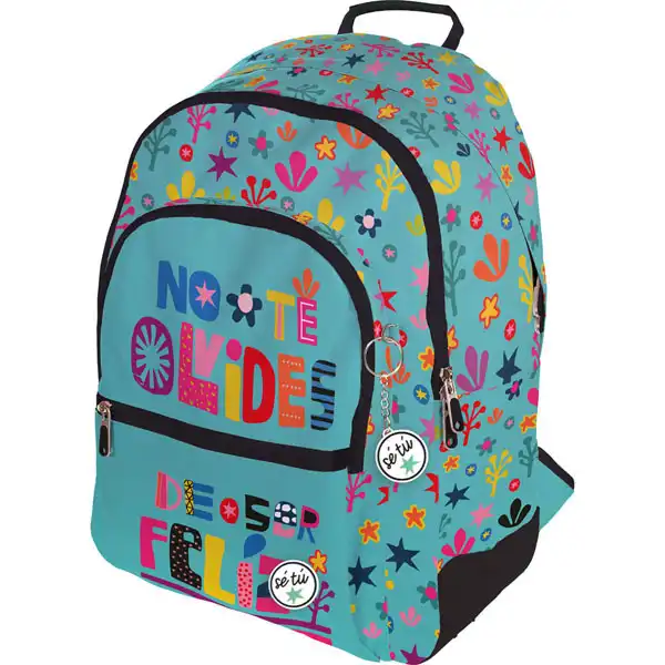 MOCHILA RUBBER SE TU FELIZ VERDE GRAFOPLAS 37500143 MOCHILA RUBBER SE TU FELIZ VERDE GRAFOPLAS 37500143