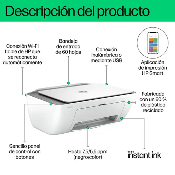 HP MULTIFUNCION INKJET DESKJET 2820E 588K9B#629 56867 HP MULTIFUNCION INKJET DESKJET 2820E 588K9B#629 56867