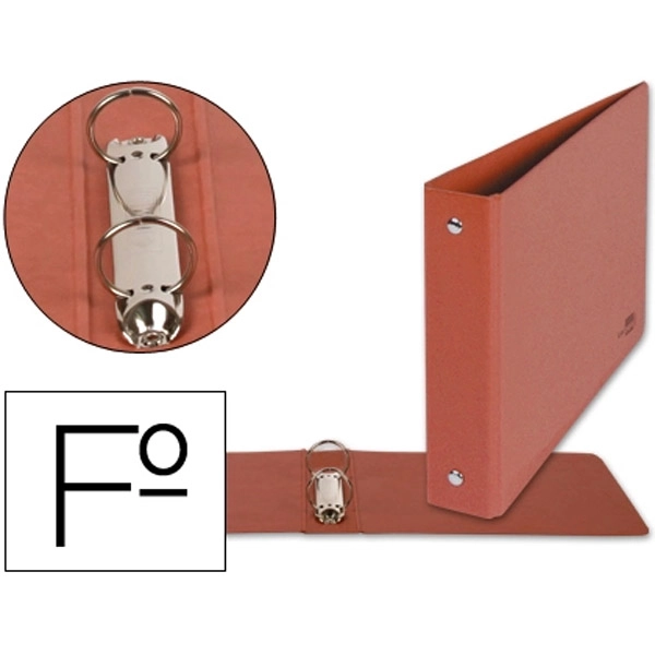 CARPETA DE 2 ANILLAS 25MM REDONDAS LIDERPAPEL Fº APAISADO CARTON CUERO CA03 1554 CARPETA DE 2 ANILLAS 25MM REDONDAS LIDERPAPEL Fº APAISADO CARTON CUERO CA03 1554