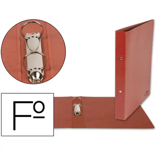 CARPETA DE 2 ANILLAS 40MM REDONDAS LIDERPAPEL Fº CARTON CUERO CH01 1565 CARPETA DE 2 ANILLAS 40MM REDONDAS LIDERPAPEL Fº CARTON CUERO CH01 1565