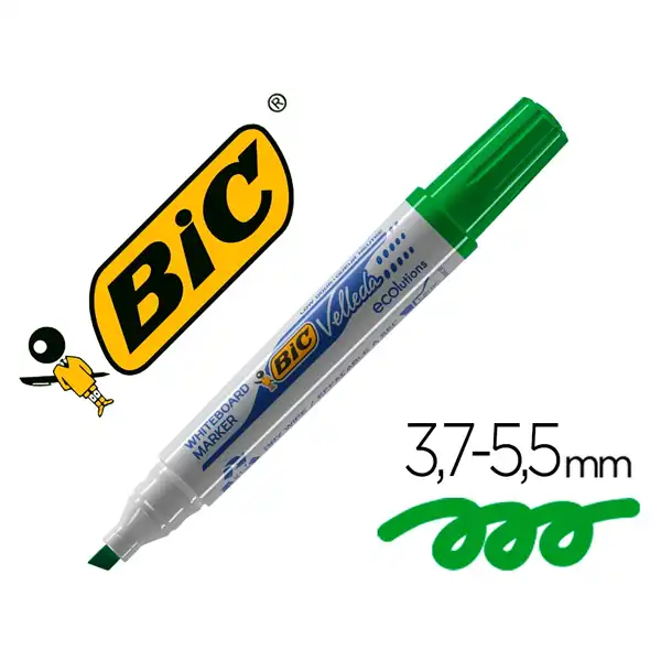 ROTULADOR BIC VELLEDA 1751 P/ PIZARRA VERDE PUNTA BISELADA 5.9 MM 07531 ROTULADOR BIC VELLEDA 1751 P/ PIZARRA VERDE PUNTA BISELADA 5.9 MM 07531