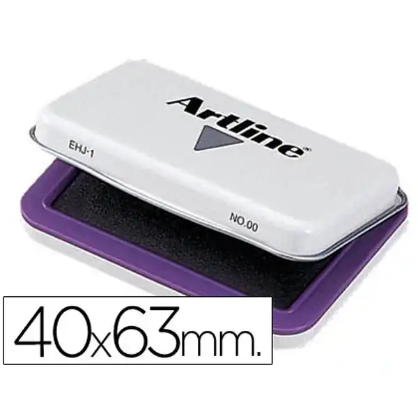 TAMPON ARTLINE Nº00 VIOLETA 40X63 MM 00 VI 7804 TAMPON ARTLINE Nº00 VIOLETA 40X63 MM 00 VI 7804