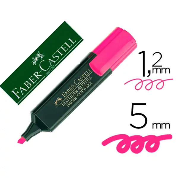 ROTULADOR FABER CASTELL FLUORESCENTE 48-28 ROSA 9608 ROTULADOR FABER CASTELL FLUORESCENTE 48-28 ROSA 9608