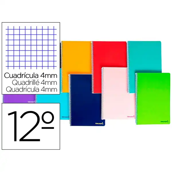 BLOCK ESPIRAL LIDERPAPEL BOLSILLO 12º NATURAL 80HJ CUADRO BQ05 (09862) BLOCK ESPIRAL LIDERPAPEL BOLSILLO 12º NATURAL 80HJ CUADRO BQ05 (09862)