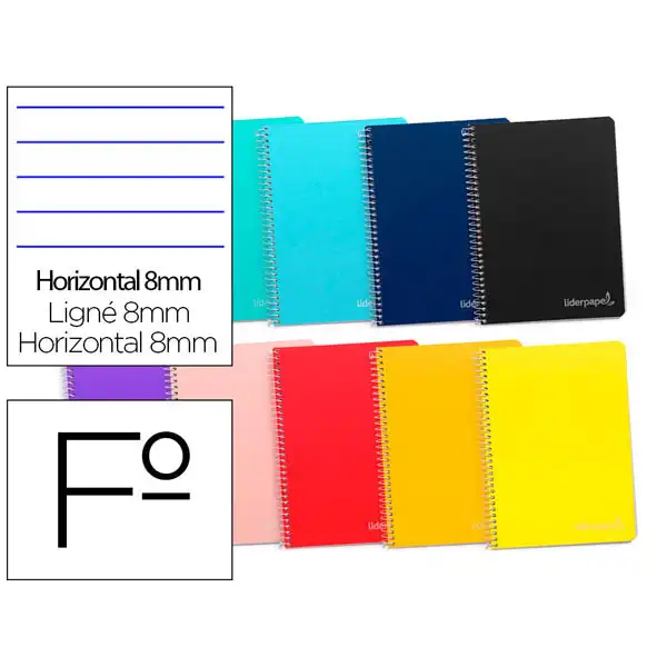 CUADERNO ESPIRAL LIDERPAPEL Fº WITTY TAPA DURA 80H 90GR 1 LINEA CON MARGEN BF41 171920 CUADERNO ESPIRAL LIDERPAPEL Fº WITTY TAPA DURA 80H 90GR 1 LINEA CON MARGEN BF41 171920