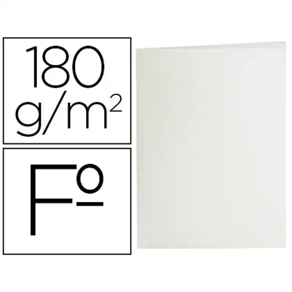 SUBCARPETA LIDERPAPEL Fº BLANCO 180G/M2 SC36 10428 SUBCARPETA LIDERPAPEL Fº BLANCO 180G/M2 SC36 10428