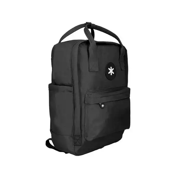 CARTERA LIDERPAPEL ANTARTIK MOCHILA 2 ASAS Y BOLSILOS EXTERIORES NEGRO 10487