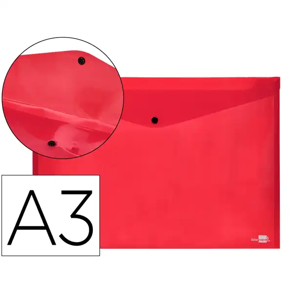 CARPETA LIDERPAPEL DOSSIER BROCHE 44243 PP DIN A3 ROJO TRANSLUCIDO DS67 11059 CARPETA LIDERPAPEL DOSSIER BROCHE 44243 PP DIN A3 ROJO TRANSLUCIDO DS67 11059