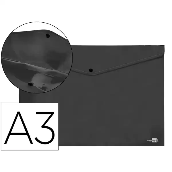 CARPETA LIDERPAPEL DOSSIER BROCHE 44243 PP DIN A3 NEGRO OPACO DS68 11060 CARPETA LIDERPAPEL DOSSIER BROCHE 44243 PP DIN A3 NEGRO OPACO DS68 11060