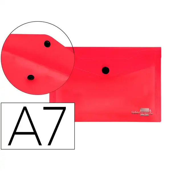 CARPETA LIDERPAPEL DOSSIER BROCHE PP DIN A7 ROJO TRANSLUCIDO DS77 11291 CARPETA LIDERPAPEL DOSSIER BROCHE PP DIN A7 ROJO TRANSLUCIDO DS77 11291