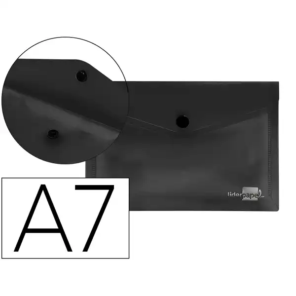 CARPETA LIDERPAPEL DOSSIER BROCHE PP DIN A7 NEGRO OPACO DS78 11292 CARPETA LIDERPAPEL DOSSIER BROCHE PP DIN A7 NEGRO OPACO DS78 11292