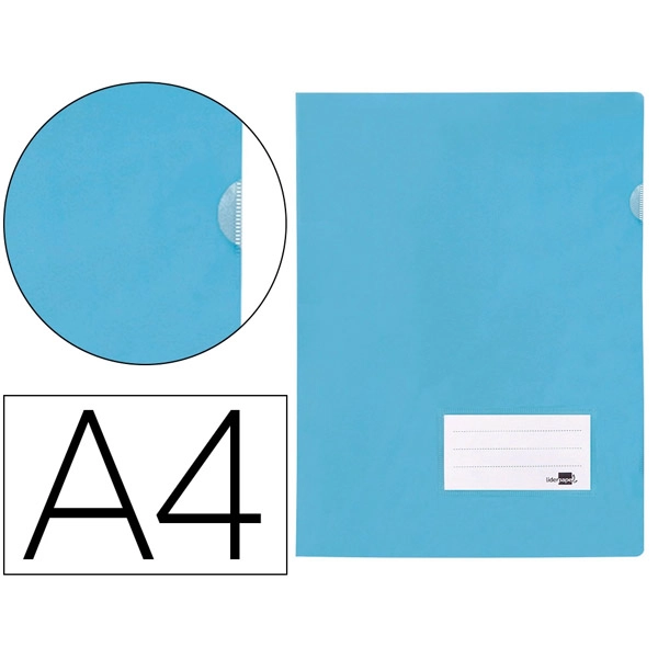 CARPETA LIDERPAPEL DOSSIER A4 UÑERO CELESTE OPACO 11344 BL28 CARPETA LIDERPAPEL DOSSIER A4 UÑERO CELESTE OPACO 11344 BL28