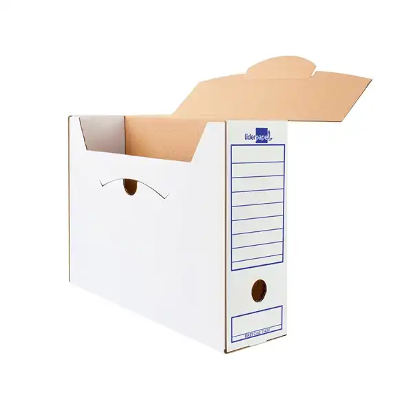 CAJA DE ARCHIVO DEFINITIVO Fº ECOUSE LIDERPAPEL 367X251X100MM DF21 11430