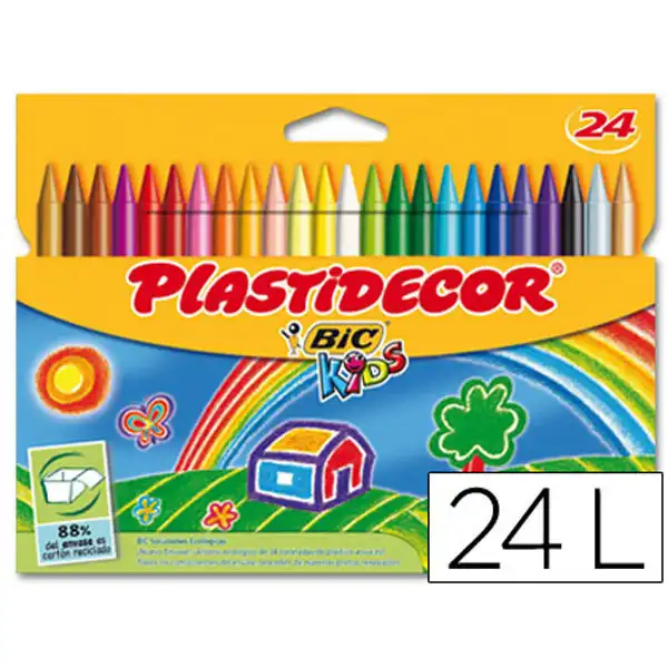PLASTIDECOR ESTUCHE DE 24 UNIDADES BIC 13267 9203011 PLASTIDECOR ESTUCHE DE 24 UNIDADES BIC 13267 9203011